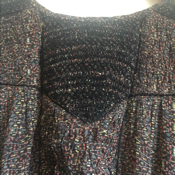 ISABEL MARANT Smocked Ruffled Silk Dress - Picture 10 of 16